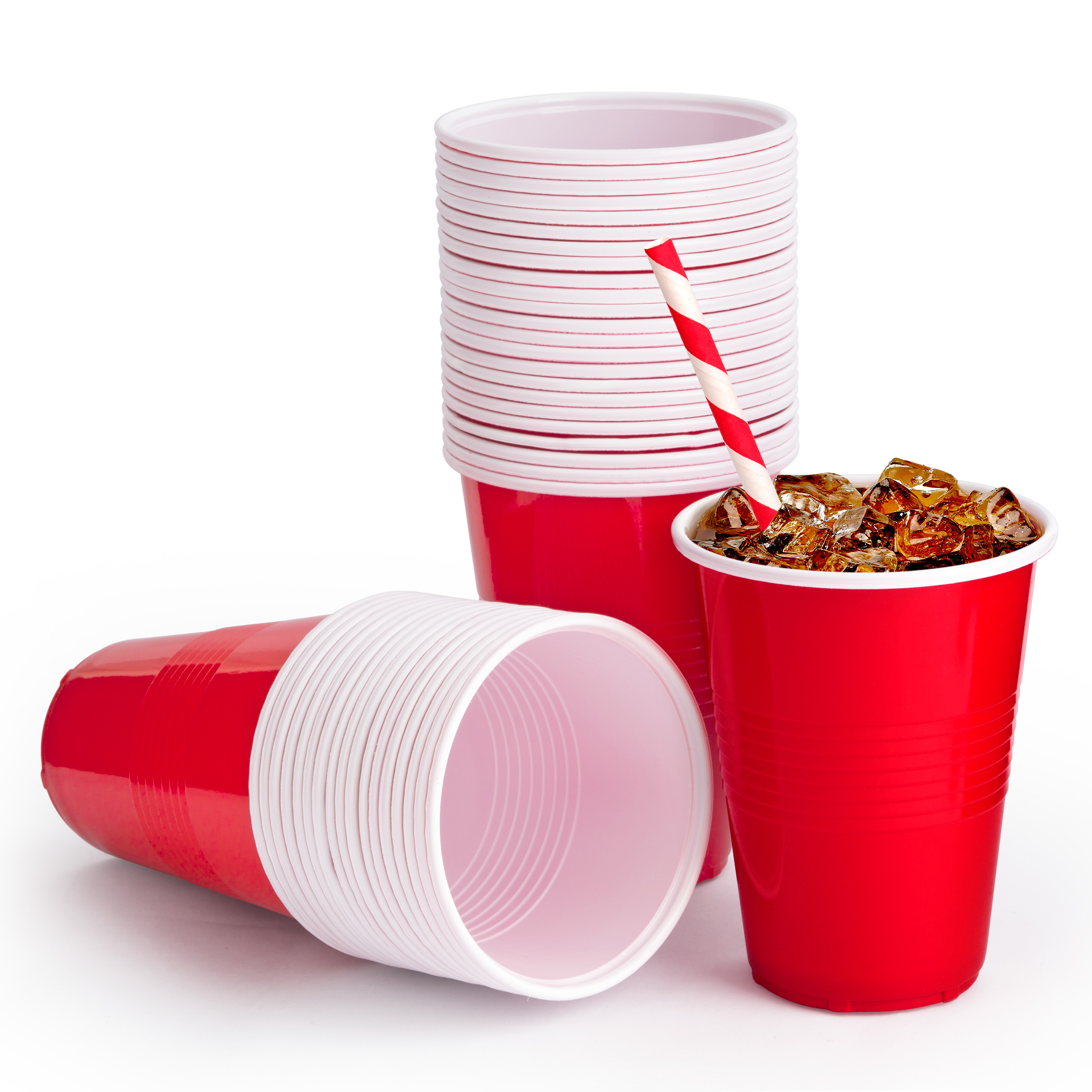 Premium Red Plastic Party Cups Beer Pong Disposable Drinking Game Cup Coffee Ebay 8926